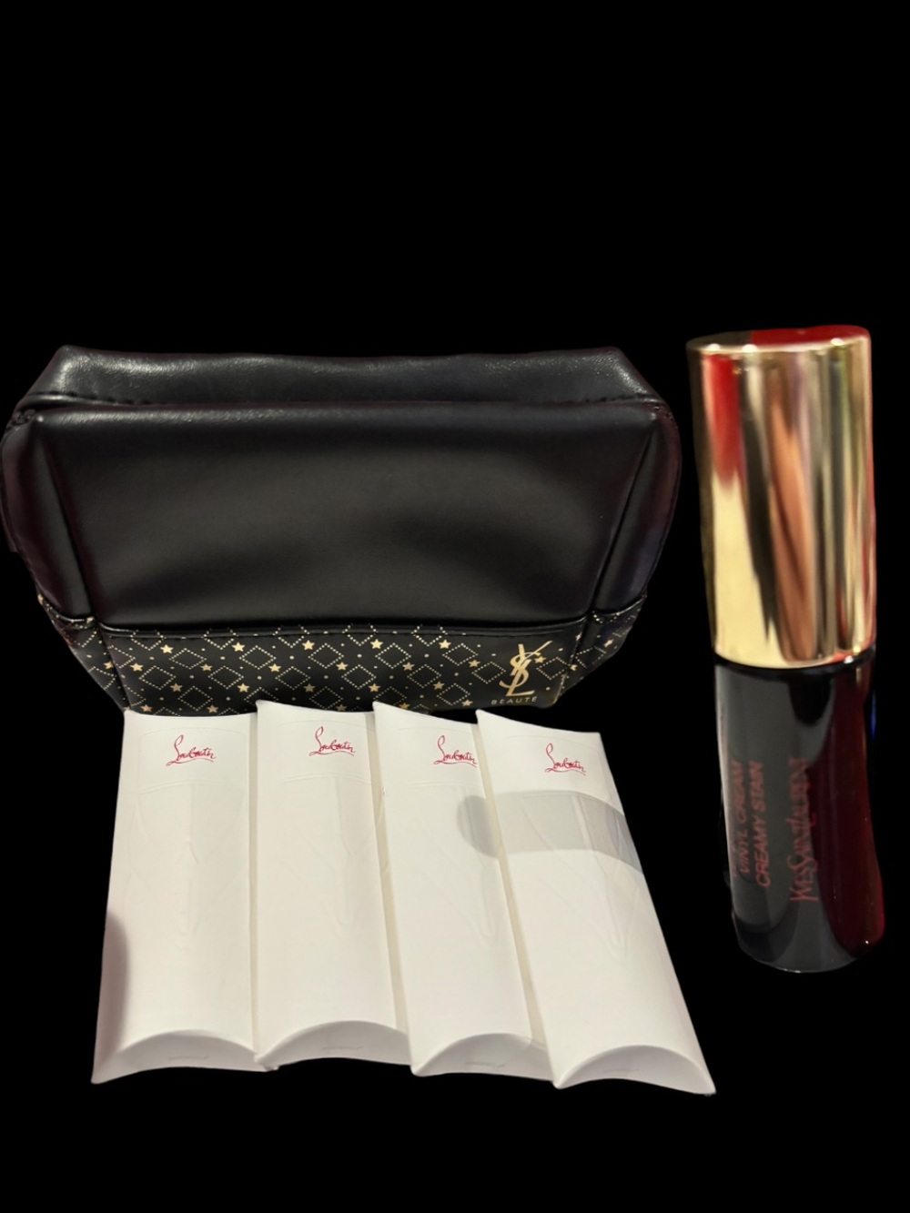 Christian Louboutin & YSL Bundle - beauty pouch, lip, gift bags, & more - Picture 2 of 2